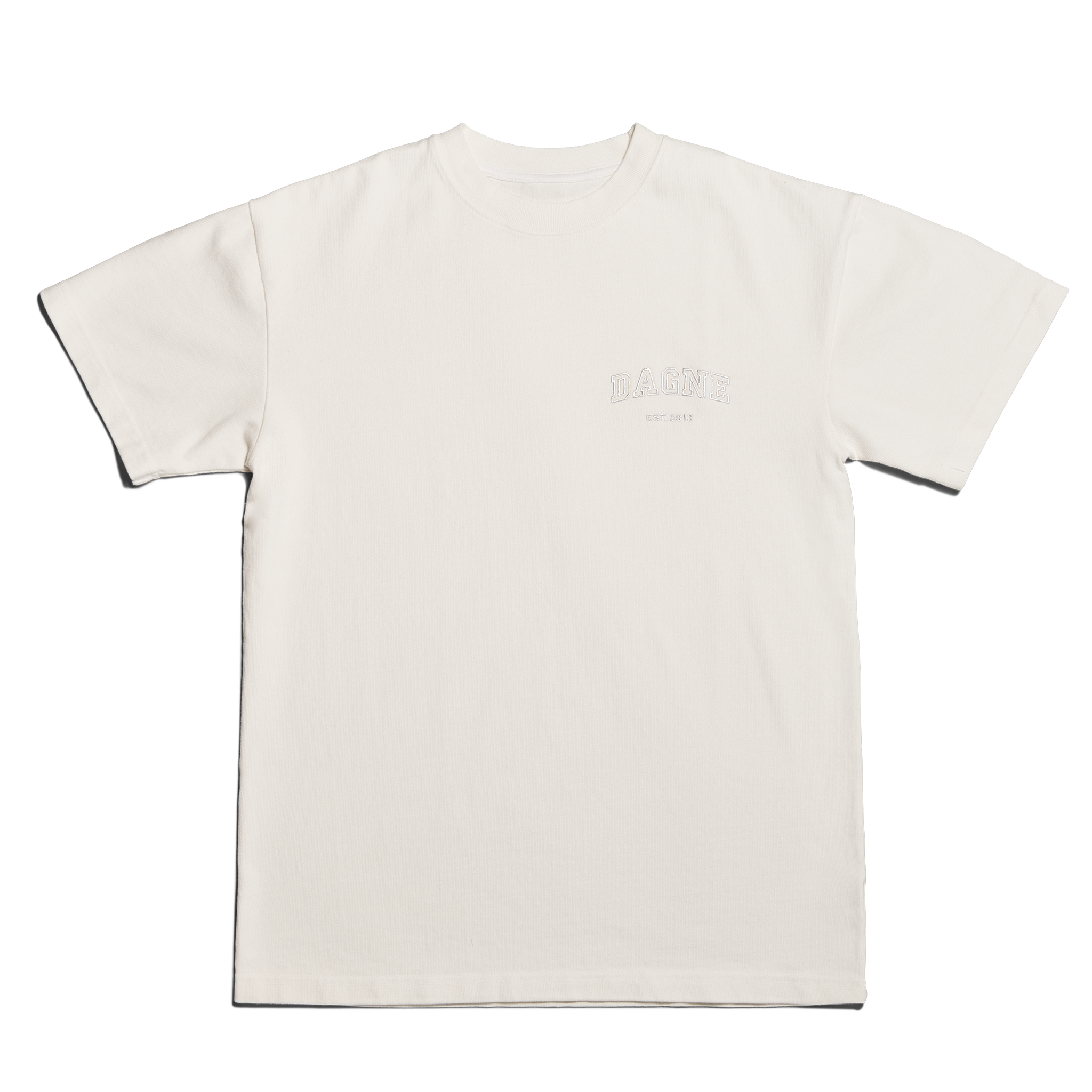 Varsity Logo T-shirt in Moonbeam, 2X