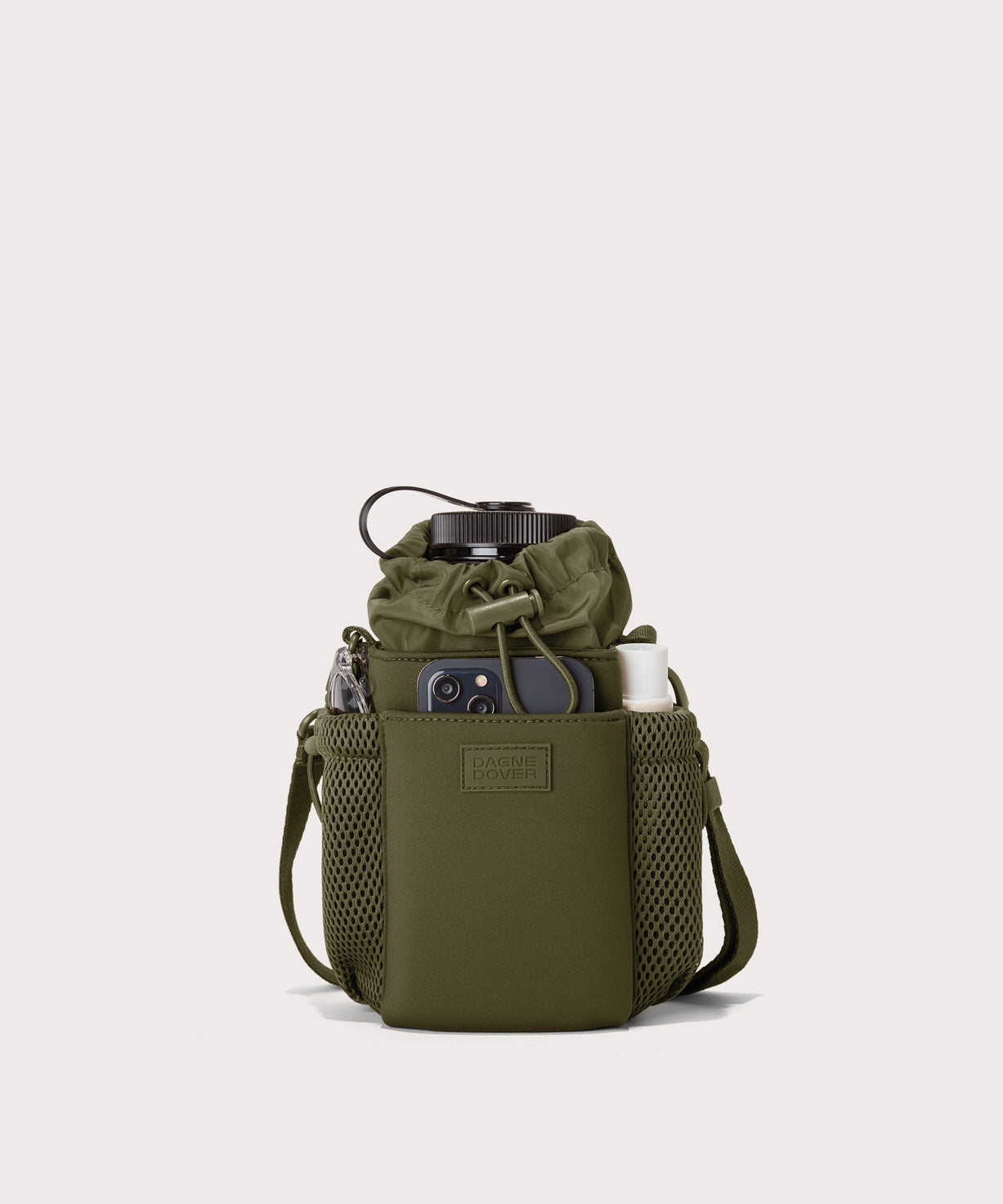 Sloan Water Bottle Sling in Dark Moss